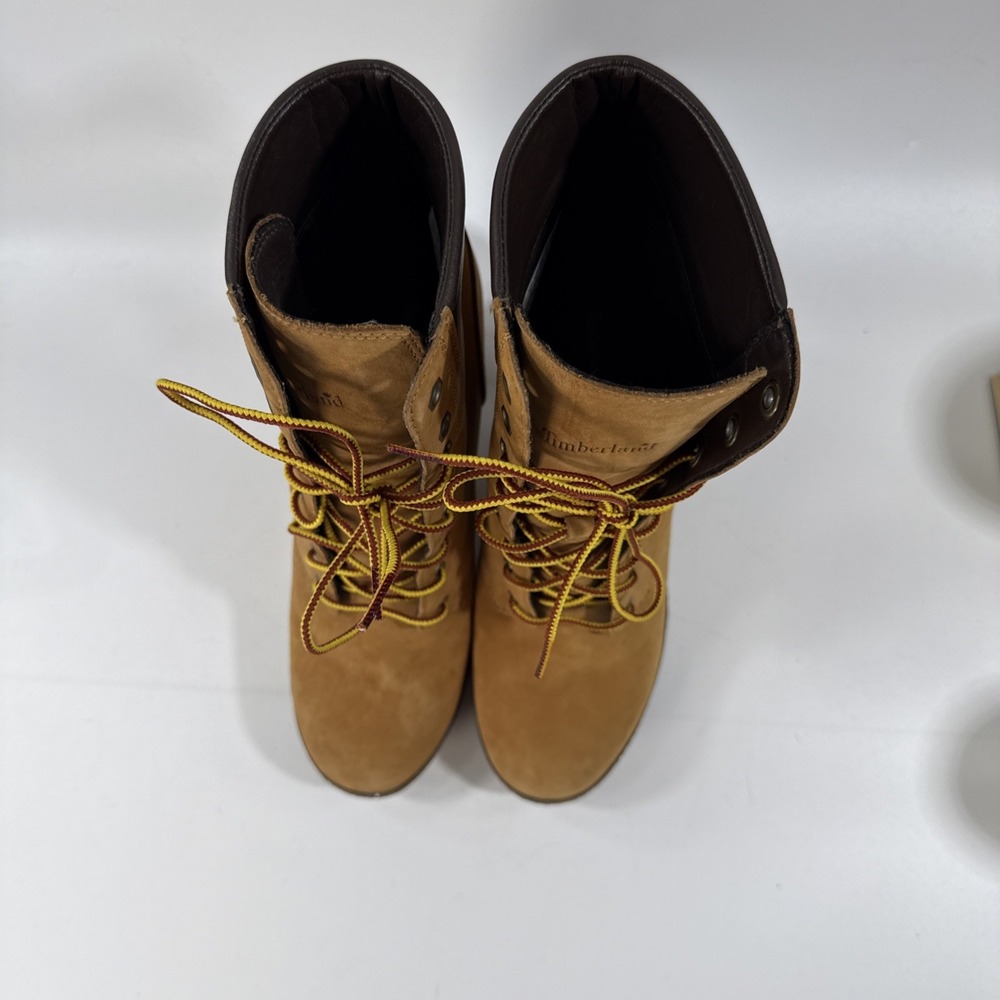 Timberland Tillston Wheat Nubuck Ankle Boots Womens Size 10 New - Picture 6 of 10